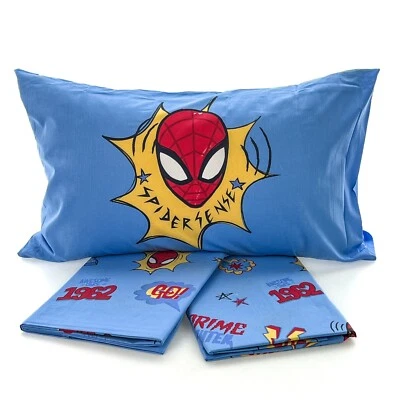 Lenzuola Caleffi Spiderman NY singolo piazza e mezza completo letto cotone 100% - Immagine 1 di 4