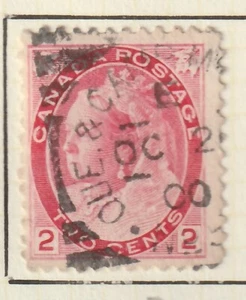 Canada QUE & CAMP MC LOCAL No 5 Queen Victoria 2c Numeral SQUARED CIRCLE 1900 - Picture 1 of 1