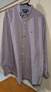 Polo Ralph Lauren - Blake 2 strati cotone - viola mini camicia a quadri - uomo taglia XL - Foto 1 di 4