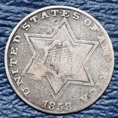 1858 Three Cent Silver Trime 3c Better Grade #70888 - Image 1 of 2