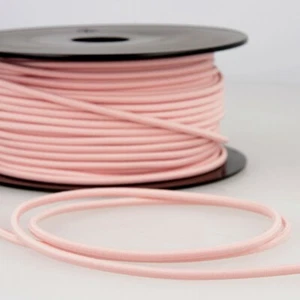 Round Elastic Cord - Light Pink - 3mm - per metre - Picture 1 of 1
