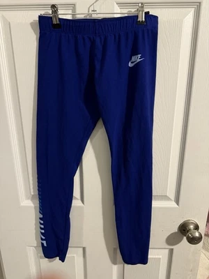 Nike Juvenil L Azul Leggings Nike Spellout On Leg Just Do It Cintura Foto 1 de 4