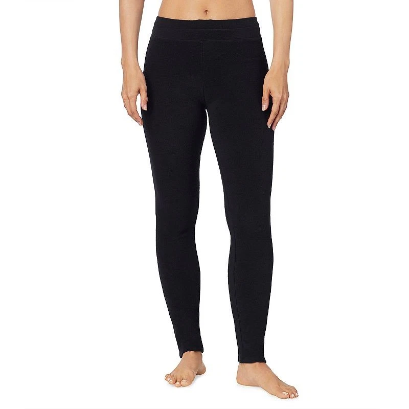 Leggings elásticos para mujer Cuddl Duds ropa polar medianos negros Foto 1 de 1