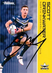 Signed 2025 North Queensland Cowboys NRL TLA Traders Card - Scott Drinkwater - Picture 1 of 3