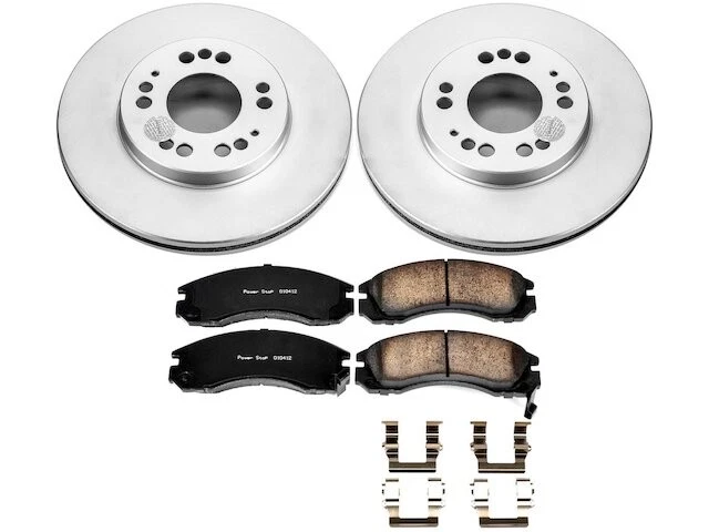 Kit de pastillas de freno delanteras y rotor para Mitsubishi Eclipse 1992-2000 1993 1994 TC616GN Foto 1 de 1