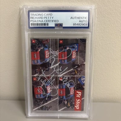 Cartão PSA DNA autografado por Richard Petty 1992 - Imagem 1 de 2