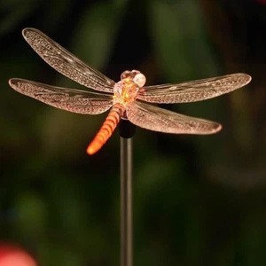 QIDEA Outdoor Solar Garden Stake Light - Color Dragonfly 1 pack, Multicolor - Picture 1 of 6