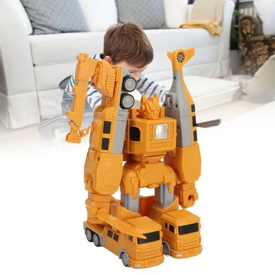 ~35PCS Engineering Vehicle Building Block Educational Transforming Robots Truck - Image 1 of 4