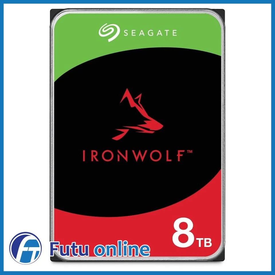 Seagate Ironwolf 8TB 3.5" SATA Enterprise Hard Drive 5400 RPM 256 MB ST8000VN002