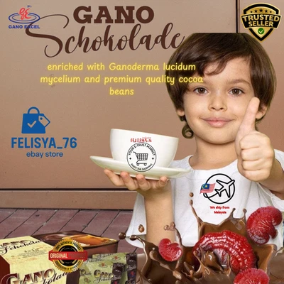 GANO EXCEL GANOCAFE SCHOKOLADE HOT COCOA GANODERMA EXPIRATION 11/2026 20 SACHETS - Image 1 of 4