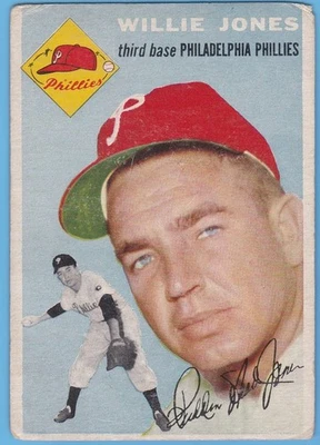 1954 Topps #41 Willie Jones. Philadelphia Phillies. GD/VG. - Image 1 of 2