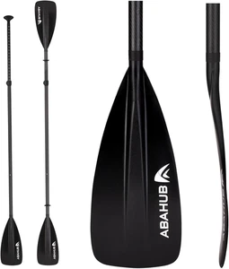 Pagaia SUP Kayak Carbonio 2 in 1 Pagaia Remi Regolabile Paddle Timone Leggero pe - Foto 1 di 12