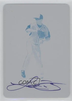 2012 Leaf Valiant Printing Plate Cyan 1/1 Luke Bard #VA-LB1 Auto 0t3 - Image 1 of 3