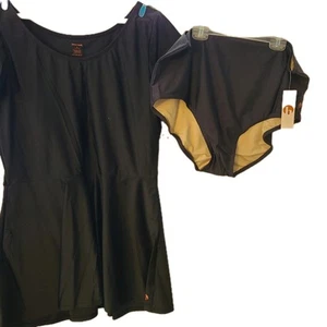 Großes Honey Mark Black Pepper Badekleid und Schieferhose neu mit Etikett Taschen - Bild 1 von 4