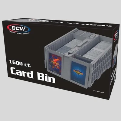 Contenedor de tarjetas BCW 1600 cuenta - almacenamiento seguro para tarjetas coleccionables, deportes y cartas coleccionables Foto 1 de 4