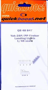 Quickboost 1/48 resin Yak-28P/PP Firebar landing lights for BOBCAT kit - QB48847 - Picture 1 of 2