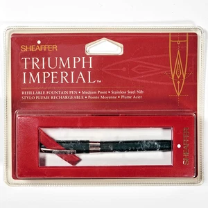 Vintage Sheaffer 92591 Triumph Imperial 2333 Fountain Pen Green SS Nib M Sealed! - Picture 1 of 7