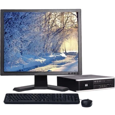 HP 8300 USFF DESKTOP I5 8GB RAM 256GB SSD WIN 10  WITH 19" MONITOR  - Image 1 of 3