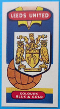 LEEDS UNITED FOOTBALL CLUBS & BADGES BY LAMBERTS OF NORWICH 1958 CARD No 9
