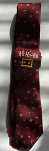 Cravatta da Collo Ho Ho Uomo Natale Rosso Babbo Natale - Foto 1 di 6