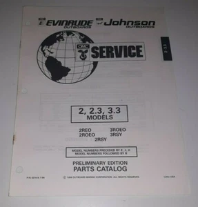 OMC Preliminary Edition Parts Catalog 2, 2.3, 3.3 Models P/N 437419 7/94 - Picture 1 of 3