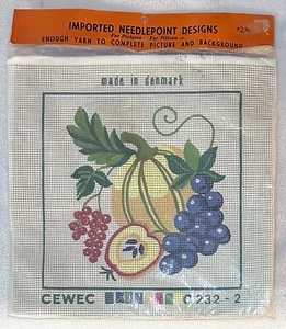 Kit de punta de aguja CEWEC Dinamarca lona de fruta C 232-2 sellado nuevo en paquete con hilo - Imagen 1 de 3