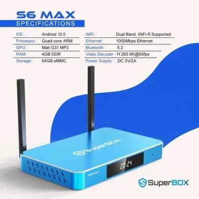 Upgraded SuperBOX S6 Max 2025 - Indian, Pakistani, Arabic, Philippines - Image 1 of 4