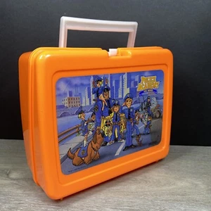 Vintage 1988 POLICE ACADEMY THE SERIES LUNCH BOX Cartoon RARE Orange - Picture 1 of 9