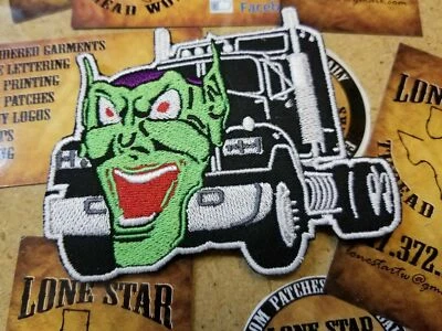 EMBROIDERED GREEN GOBLIN MAXIMUM OVERDRIVE MOVIE PATCH (Please Read Ad) - Image 1 of 3