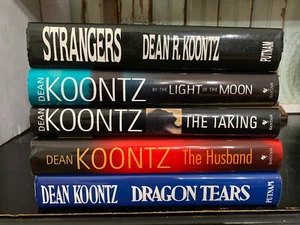☀DEAN KOONTZ Hardcover 5 BOOK LOT☀ LIKE NEW CONDITION Strangers Dragon Tears - Picture 1 of 2