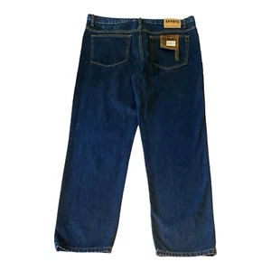 NEW Work Jeans DNC Men 102R W40 L33 Cotton Tradies Straight Dark Wash Blue 3317 - Picture 1 of 12