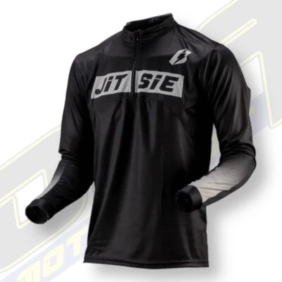 JITSIE O1 Omnia Trials Jersey Shirt Top - BLACK - NEW Beta TRS Vertigo GasGas