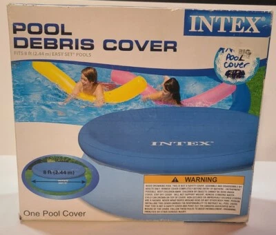 Intex Easy Set Swimming Pool Debris Blue Round Eassy Vinly Cover Fits 8 ft  - Image 1 of 4