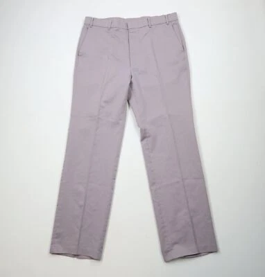 Vtg 70s 80s Levis Mens 38x33 Distressed Flared Wide Leg Chino Pants Purple USA - Image 1 of 4