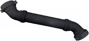1-1/2" Plastic Offset Trap Black W/Nut and Washers for Kitchen Sink - Picture 1 of 12