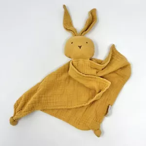 Cotton Whimsey Sage Green Bunny Baby Blanket Security Lovey - Picture 1 of 7