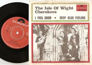 ISLE OF WIGHT CHEROKEES FEEL GOOD/BLUE FEELING SWEDISH 45+PS 1967 MOD FREAKBEAT  - Imagen 1 de 6
