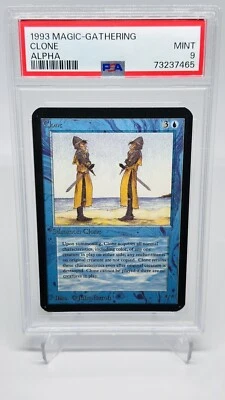 Mtg GRADED VINTAGE 1993 Magic The Gathering CLONE Alpha PSA 9 MINT - Image 1 of 2