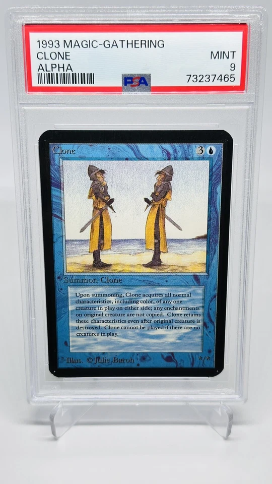 Mtg GRADED VINTAGE 1993 Magic The Gathering CLONE Alpha PSA 9 MINT - Image 1 of 2
