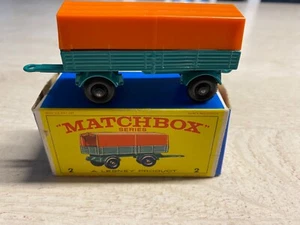 Matchbox No.2 Mercedes Trailer, unbespielt, selten, guter Zustand, sammlerunikat - Bild 1 von 9