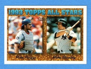1994 Topps Gold #391 Mike Piazza/Mike Stanley All-Star Dodgers/Yankees - Imagen 1 de 1