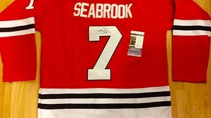 Chicago Blackhawks BRENT SEABROOK Signed Auto Jersey JSA COA PHOTO PROOF - Picture 1 of 7