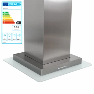 Campana extractora Airforce F55 60 x 60 cm X/V RLN acero inoxidable vidrio - Imagen 1 de 5