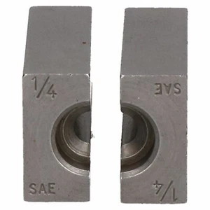 1/4" SAE Bremsrohr Abfackelbank Abfackelwerkzeug Split Stanzklemme Single Double - Bild 1 von 3