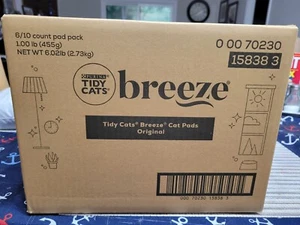 NEW Tidy Cats Breeze Cat Pads / Original | 10/Pack x 6 Packs / Box = 60 TOTAL! - Picture 1 of 8