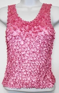 Women's Popcorn Stretch Tank Camisole Light Pink Size Fits Most Tender Angel - Picture 1 of 1