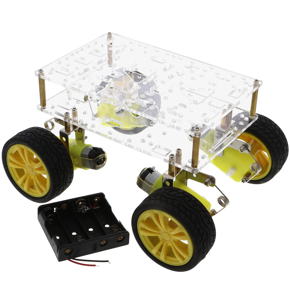 Chassis für Arduino - gefedert mit zwei Achsen und vier Motoren  - Bild 1 von 1