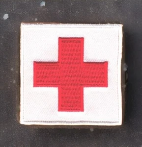IFAK Patch EMT Medic Paramedic For First Aid Med Kit Red White Iron on Sew on - Picture 1 of 3