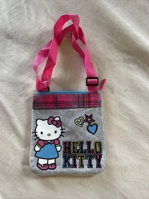 Bolso Bandolera Hello Kitty Sanrio Lateral Rosa Corazones Estrella Mujeres Niños Foto 1 de 4