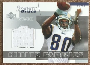 Isaac Bruce 2004 Upper Deck Finite HG Fabrics Jersey #FF-IB St. Louis Rams Relic - Picture 1 of 2